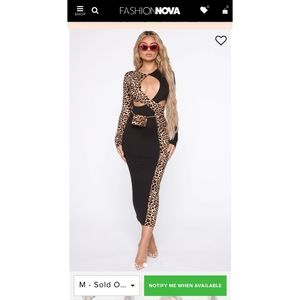 Fashion nova (Just a little bit cut out dress)